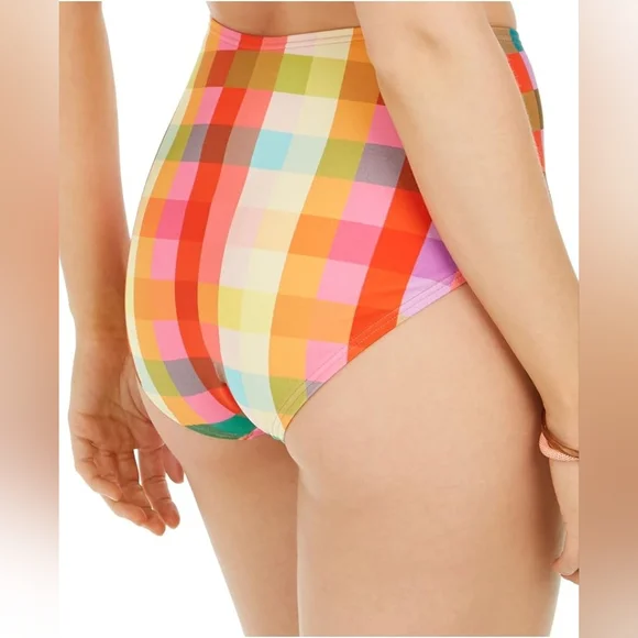 Kate Spade New York Plaid High Waist Bottom - Picture 2 of 3